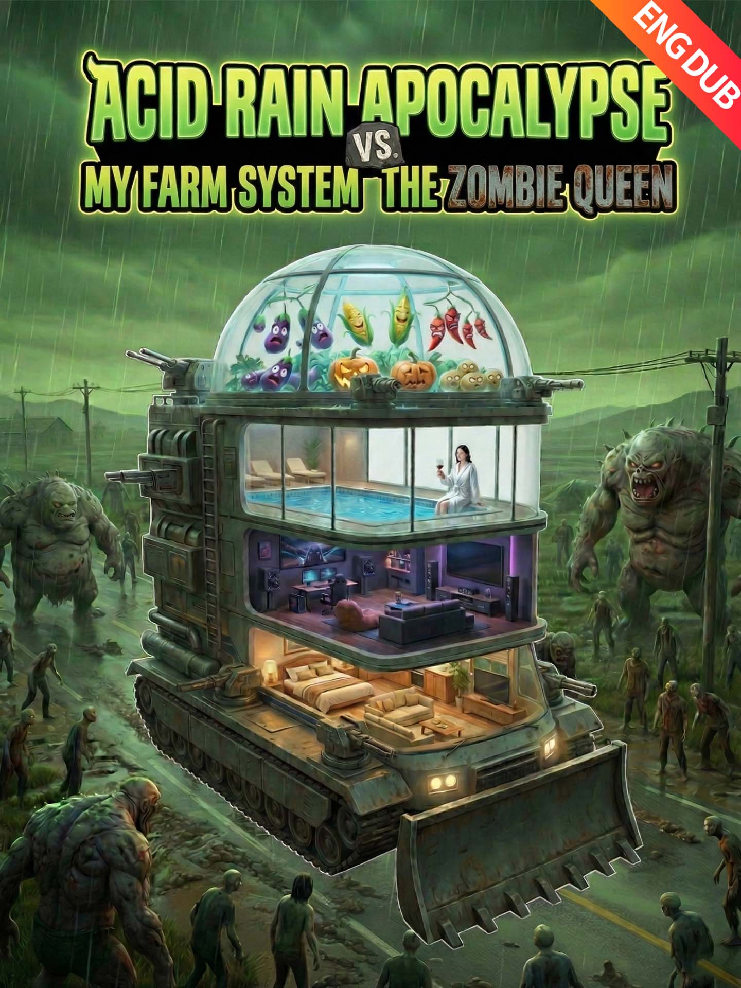 [ENG DUB] Acid Rain Apocalypse: My Farm System vs. the Zombie Queen poster